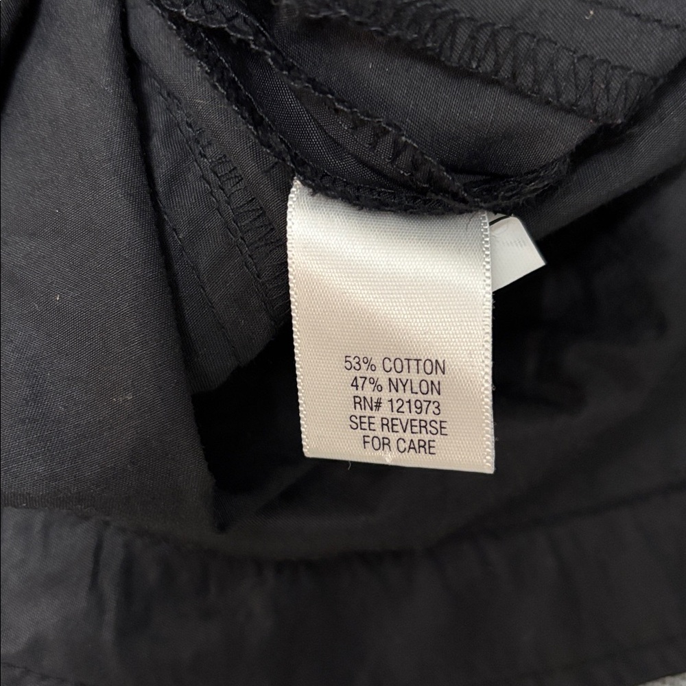 Simply Vera Vera Wang Black Utility Snap Front Jacket with 3/4 Sleeves size L - Picture 11 of 12